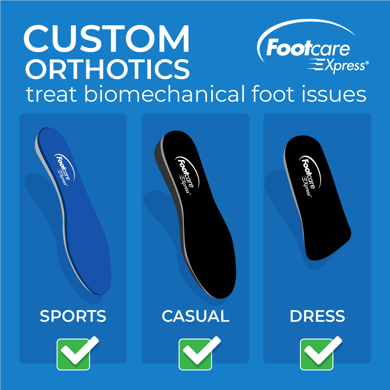 Footcare express best sale insoles